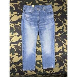 NEW Levis Jeans Mens 34x34 Blue Denim Pants 514 Regular Fit Straight Leg Cotton